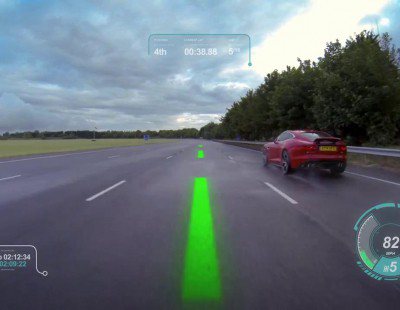 Jaguar Virtual Windscreen. Lo más de lo más