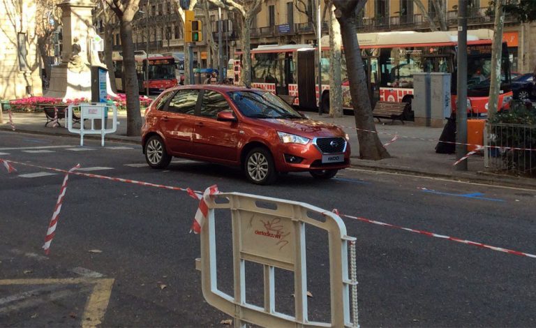El Datsun GO rueda por Barcelona