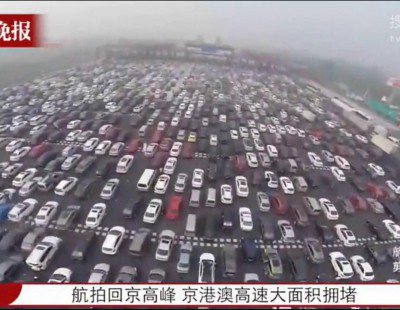 China sufre el mayor atasco de la historia