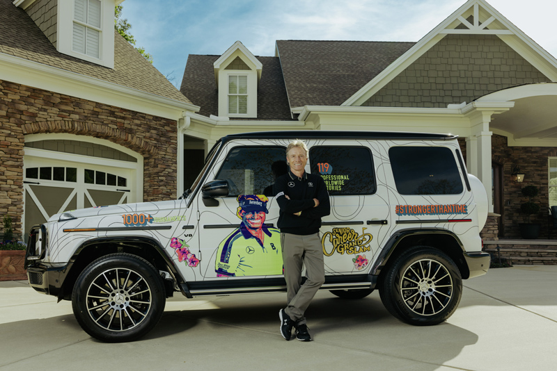 Mercedes-Benz revela el secreto que encierra la ‘G’ de su emblemático Clase G 3 Motor16 Un Mercedes Clase G decorado para Bernhard Langer.