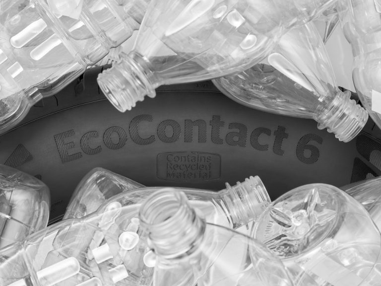 Continental fabrica ruedas con botellas de plástico recicladas