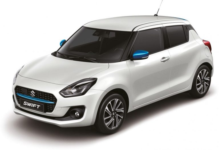 Suzuki Swift Blue & White. Edición limitada con etiqueta ECO