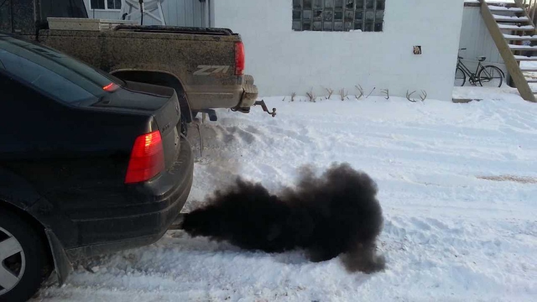 Humo negro: mezcla de aire y combustible no óptima