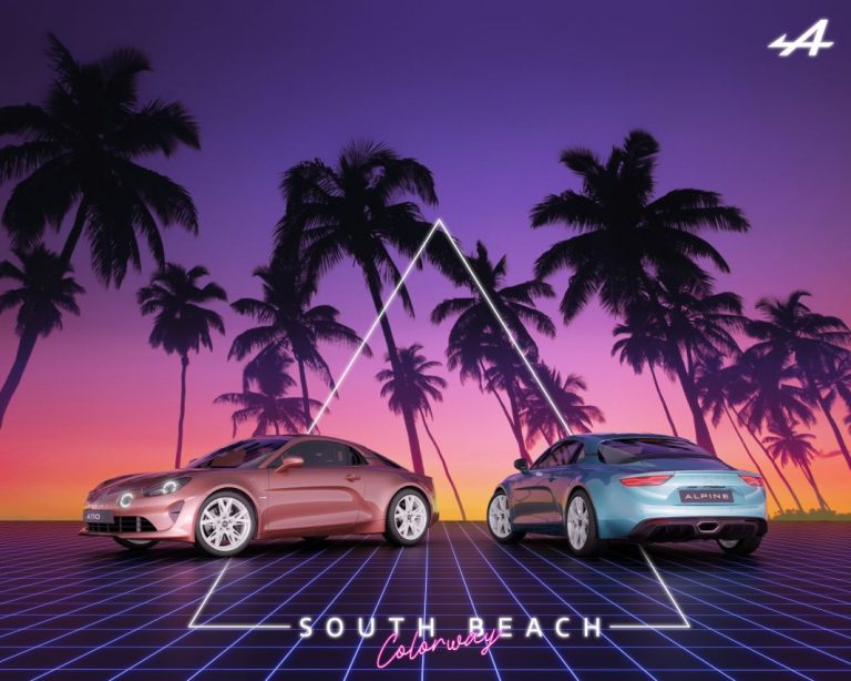 El deportivo Alpine A110 se pone los alegres colores de Miami