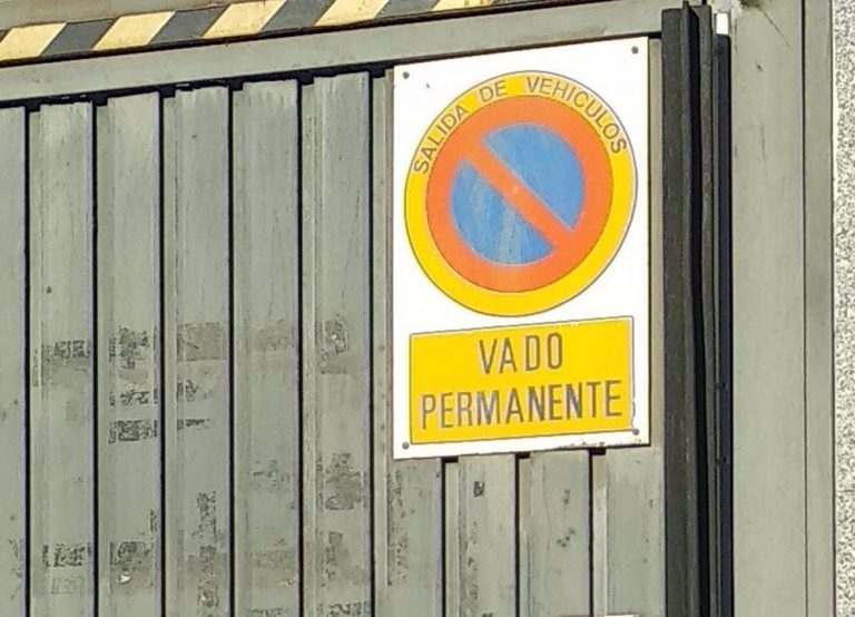 El dinero que cuesta poner un vado permanente