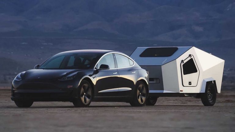 Polydrop crea la caravana perfecta para tu Tesla