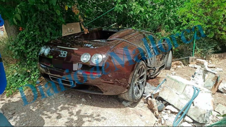 Cristiano Ronaldo se queda sin su Bugatti. Se lo estrellan en Mallorca