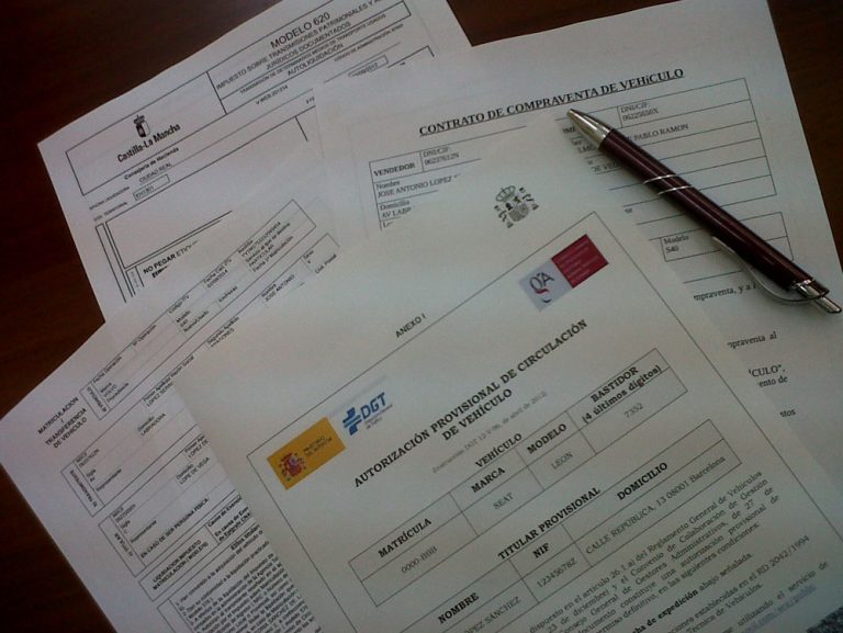 Los pasos a seguir para realizar la transferencia de un coche