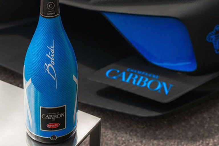 El Bugatti Bolide inspira a  Champagne Carbon para crear esta botella