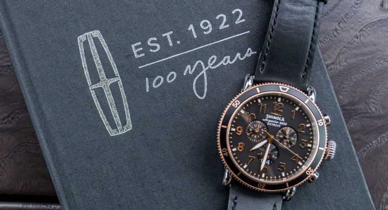 Shinola crea este exclusivo reloj en colaboración con Lincoln