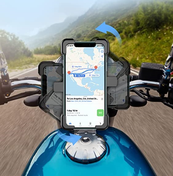 Equipa tu moto con este soporte para móvil tirado de precio en Amazon