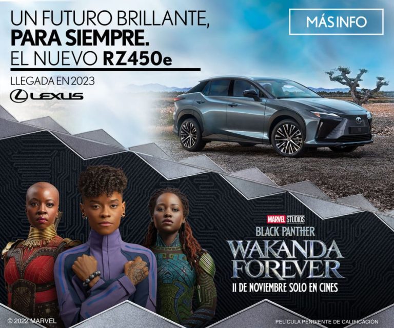 El Lexus RZ 450e se une a Marvel en la nueva aventura de Black Panther
