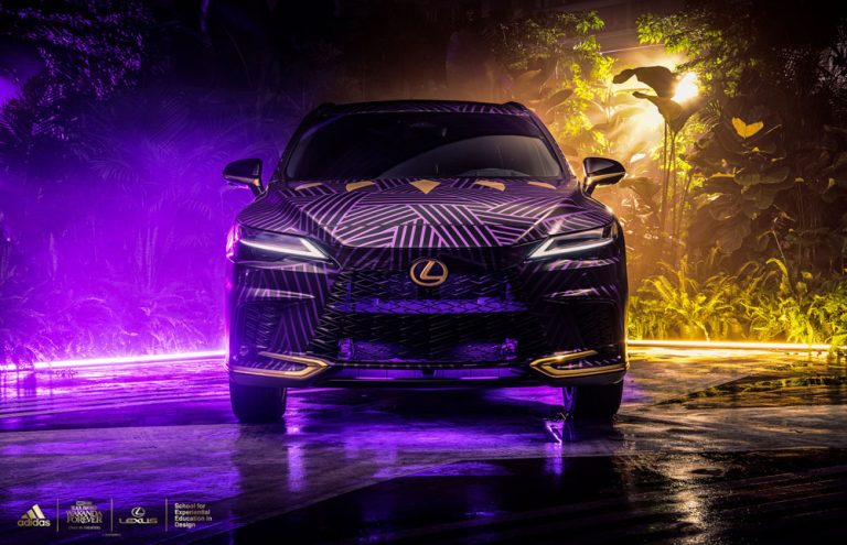 Lexus y Adidas han creado este RX 500h ‘Black Panther: Wakanda Forever’