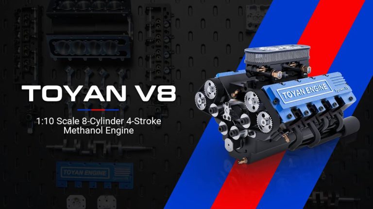 Así funciona este motor Toyan V8 a escala y extremadamente caro