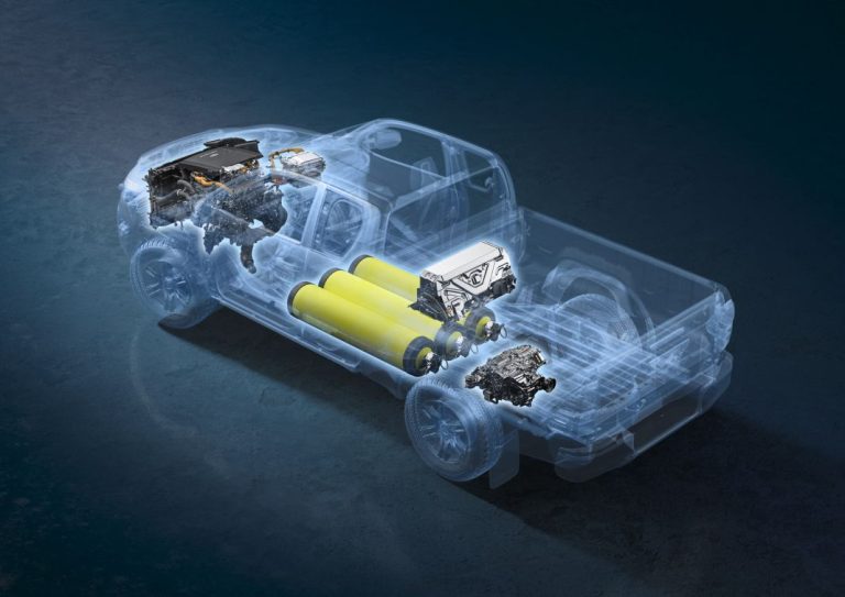 Este Toyota Hilux esconde una mecánica de hidrógeno