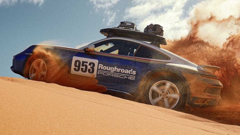 El pastizal que cuesta la decoración Rally del Porsche 911 Dakar
