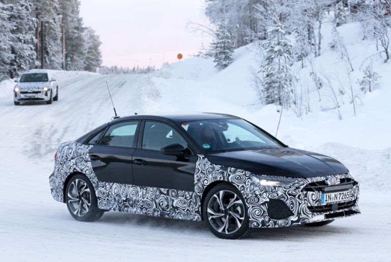 El nuevo Audi A3 Sedán, sobre el hielo