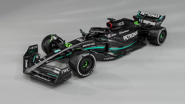 El Mercedes W14 con el que Hamilton intentará volver a ganar en la Fórmula 1