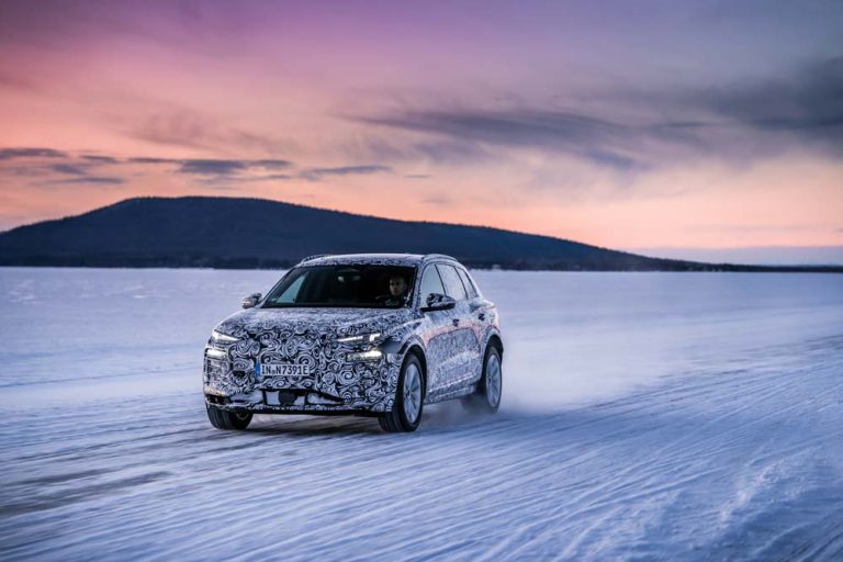 El Audi Q6 e-tron se pone a punto con temperaturas gélidas