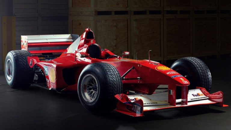 El Ferrari del primer título de Schumacher está a la venta