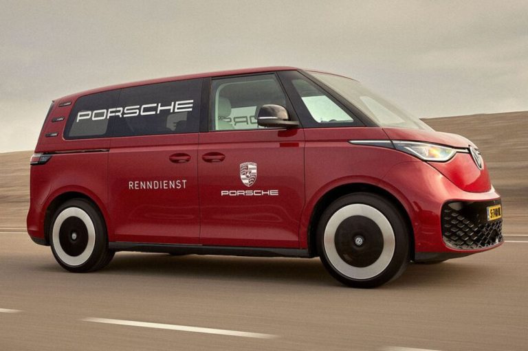 Volkswagen ID. Buzz Porsche Renndienst: El pasado revive en versión eléctrica