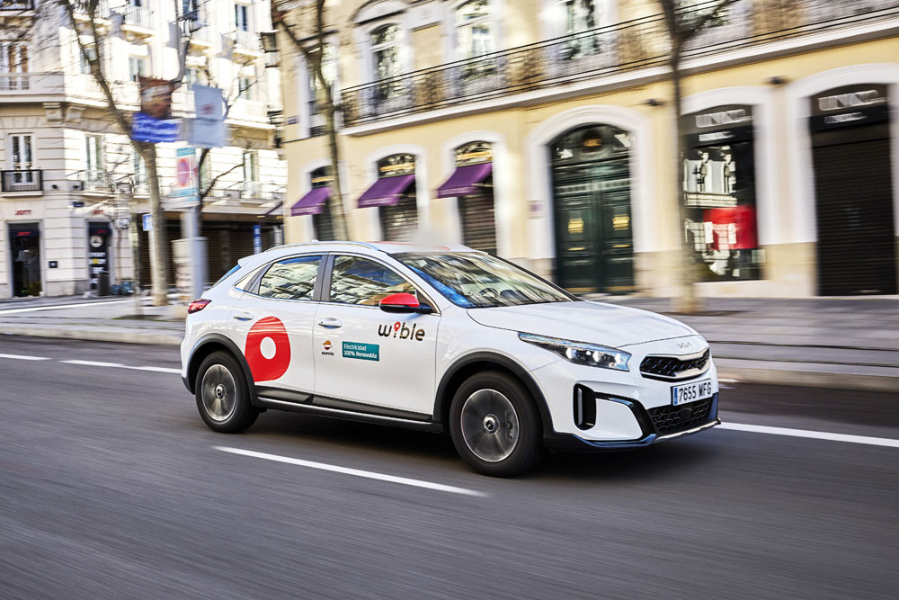 En 2018, Kia y Repsol se aliaron para el lanzamiento de Wible.