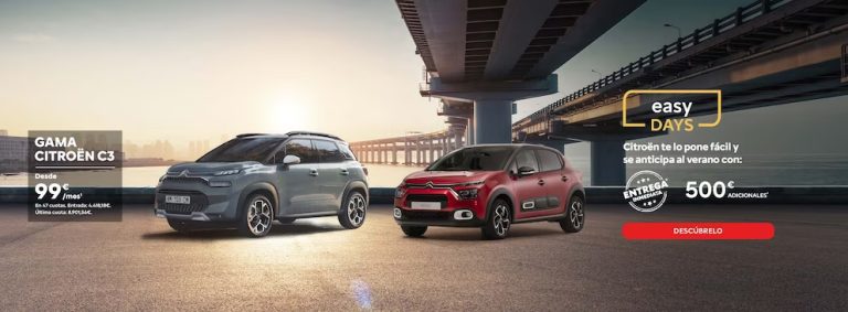 El ofertón de Citroën: 500 euros de descuento y entrega inmediata
