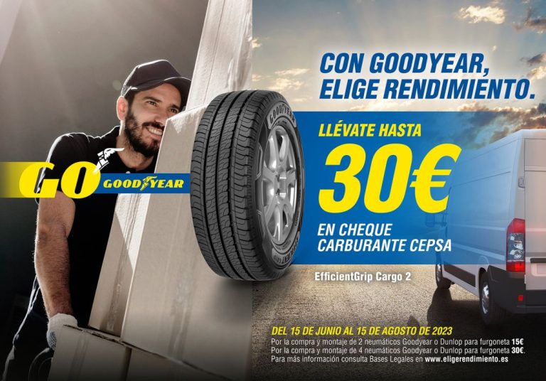 La marca de neumáticos que premia la compra con hasta 30 euros en cheques de carburante
