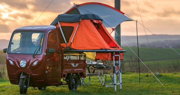 Una autocaravana a estrenar, si tienes 4.500 euros. Pero es china y tiene tres ruedas