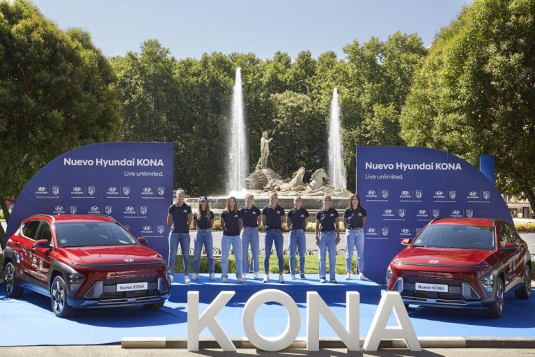 La jugadoras del Atlético de Madrid ya tienen sus nuevos Hyundai