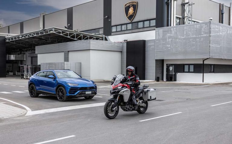 Lamborghini y Ducati, unidos para incrementar la seguridad en los motoristas