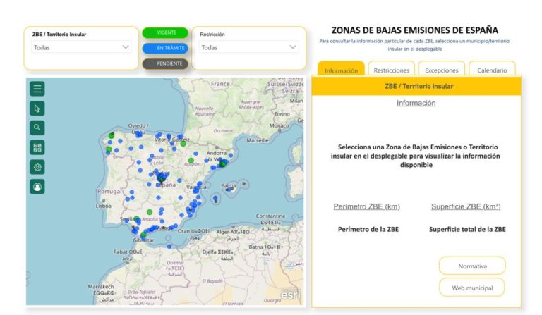 ¿Qué ciudades tienen ZBE y cuáles son las restricciones para entrar? Ya hay mapa oficial para saberlo