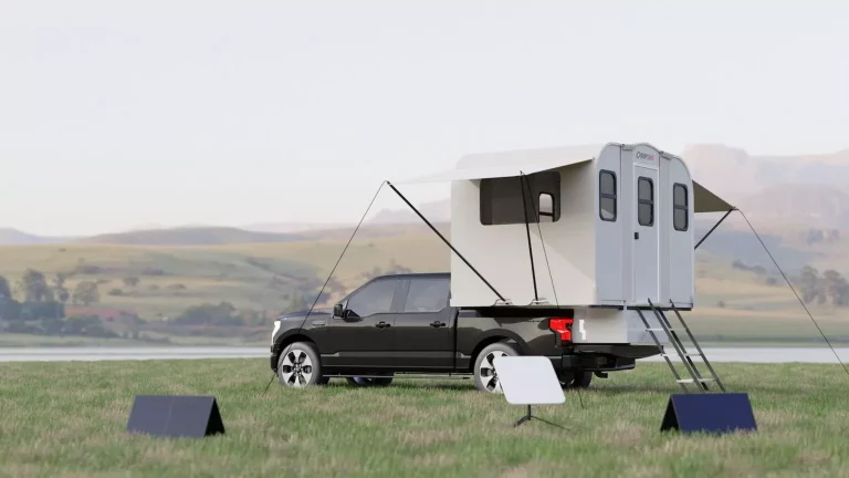 Convierte tu pick-up eléctrico en camper gracias a este módulo de Camp365