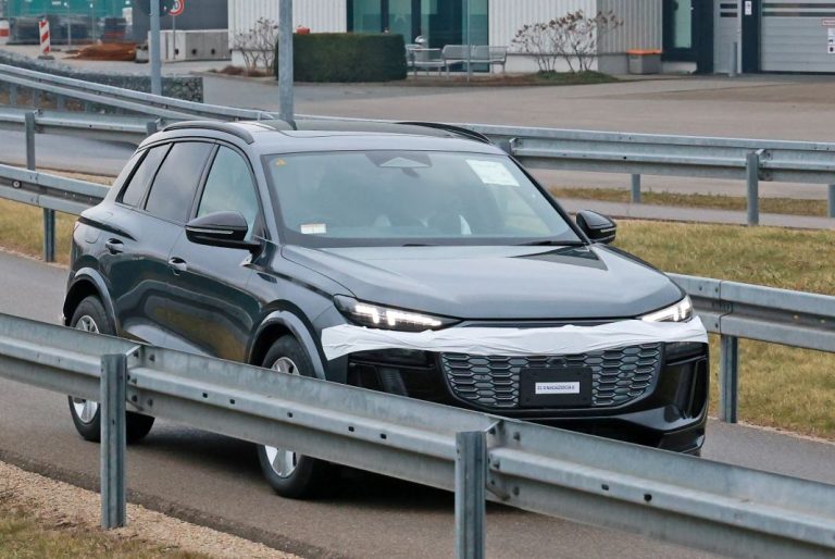 Fotos espía del Audi Q6 e-tron 2024 prácticamente al desnudo