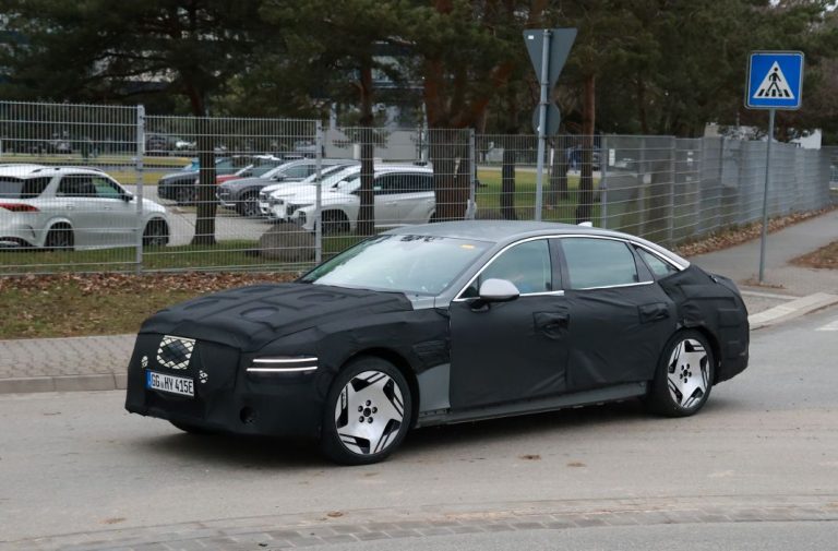 El renovado Genesis G80 Electric cazado en fase de pruebas