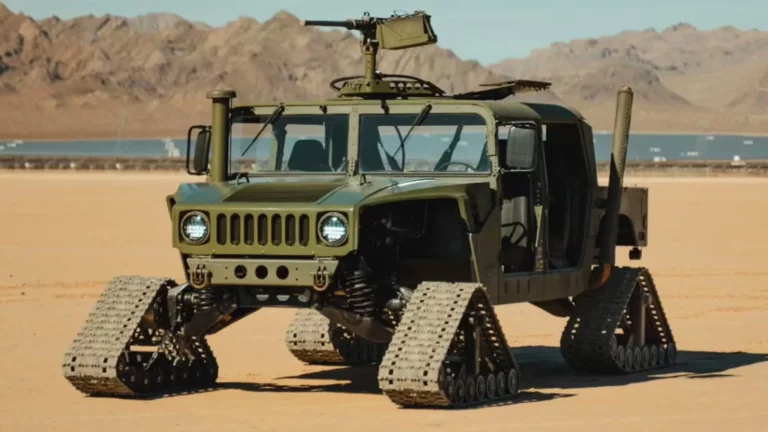 Este impresionante Hummer H1 sobre orugas está a la venta