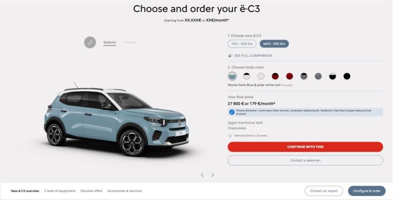 La forma más fácil de comprar un Citroën e-C3