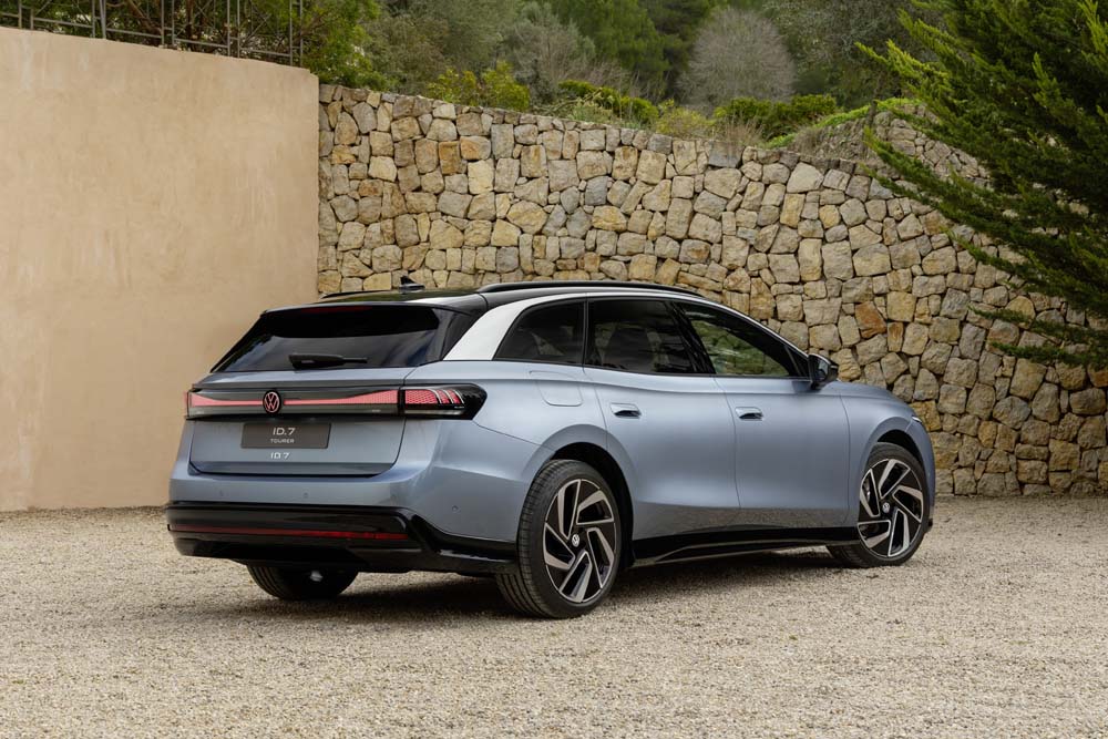 The all-electric Volkswagen ID.7 Tourer