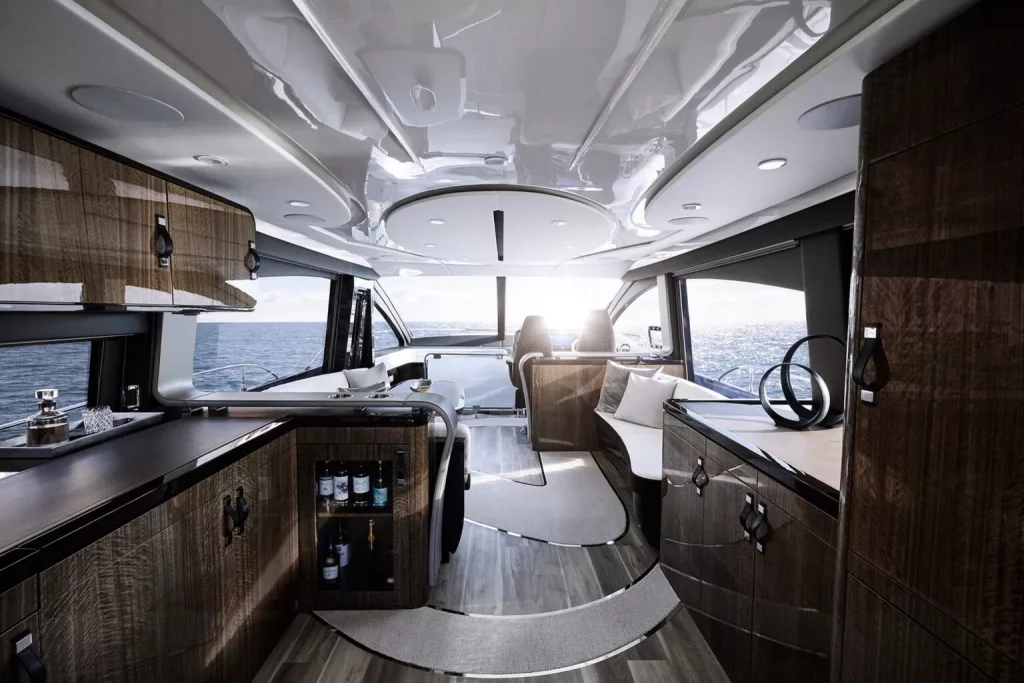 El Lexus más lujoso de la historia no toca el suelo y Volvo firma sus motores 3 Motor16 2024 Lexus LY680 Yacht. Imagen interior.