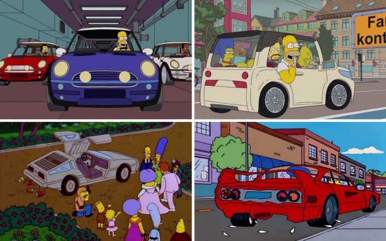 Si te digo “Los Simpson”, ¿cuántos de sus coches recuerdas?