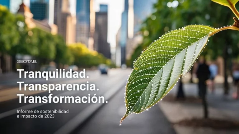 Datos y sostenibilidad: GEOTAB redujo un 41 % sus emisiones GEI en 2023