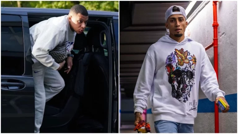 Los coches que conducen Mbappé y Raphinha, los jugadores estrella del PSG y del Barcelona