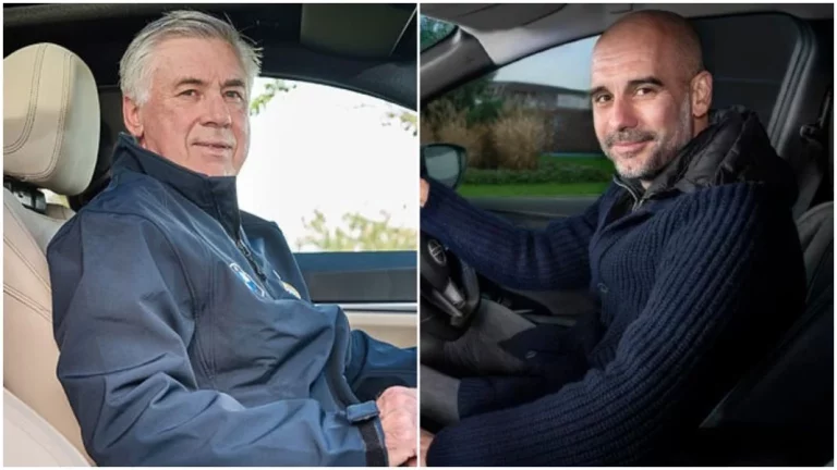 El detalle que comparten los coches que conducen Pep Guardiola y Carlo Ancelotti te va a sorprender
