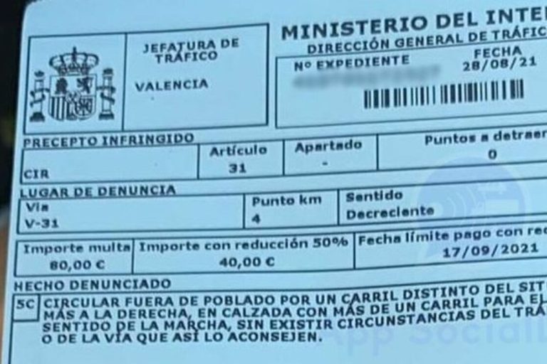¿Cuánto tiempo tarda en llegar una multa de tráfico?