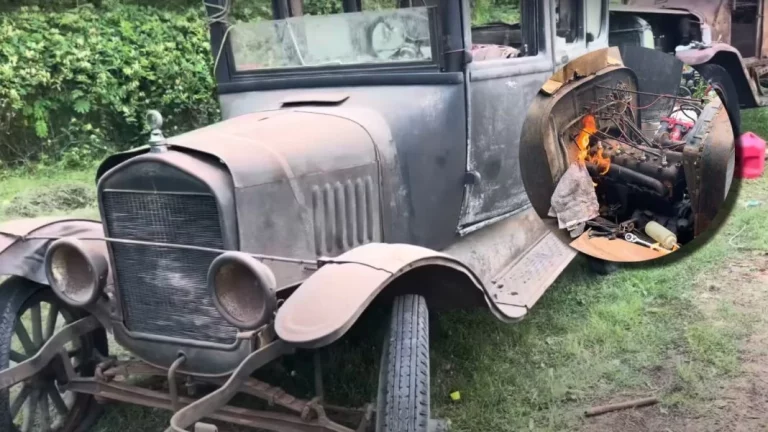 Así se arranca un Ford Model T que llevaba parado más de 70 años