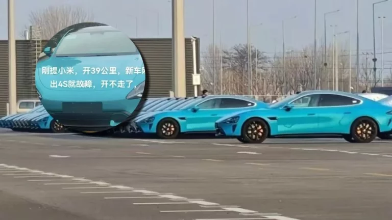 Xiaomi sigue los pasos de Tesla… también en lo malo: Este SU7 se apaga con 39 kilómetros