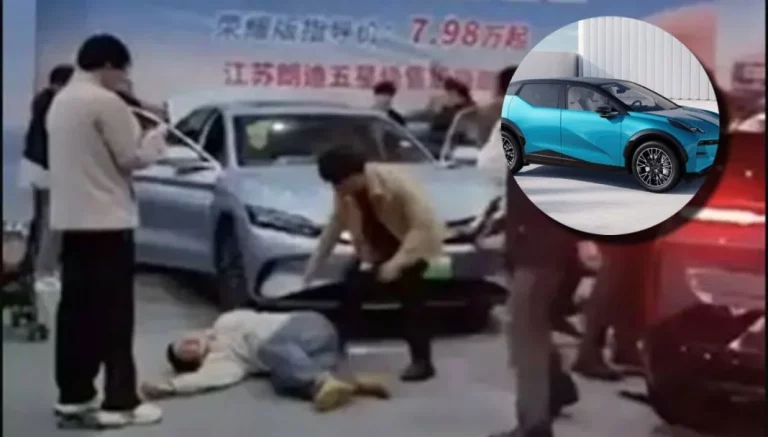 El coche eléctrico chino que se vuelve loco en Beijing y deja cinco heridos a su paso