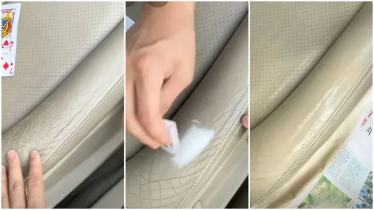 Todo lo que necesitas para dejar tus asientos de cuero como nuevos son un spray, una pasta y una baraja de cartas