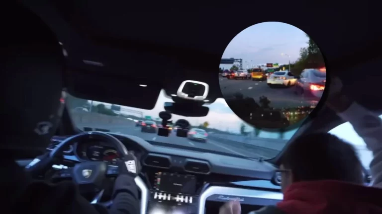 Esto es lo que ocurre cuando vas de piloto entre el tráfico con un Lamborghini Urus y un Lexus IS