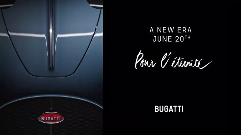 Bugatti sigue desgranando su futura maravilla antes del día 20